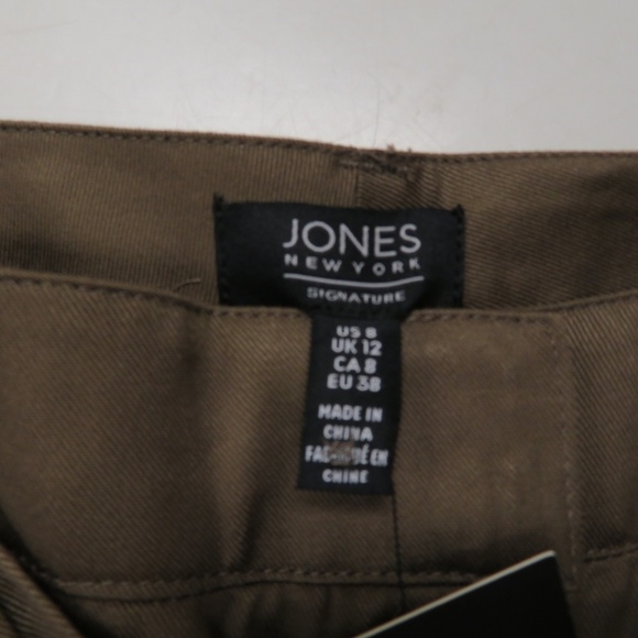 Jones New York Signature Shorts Womens 8 NWT Mocha Tie Belt $59.50 - Picture 3 of 6